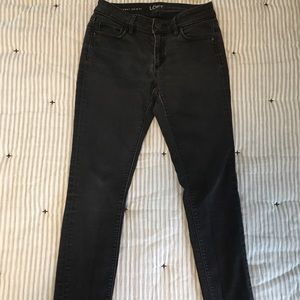 Loft Petite Curvy Skinny Black Pants